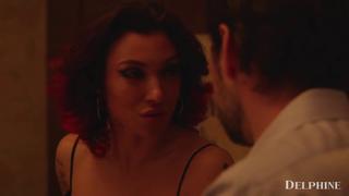 Deep-throated lonely coupling in the dark, Delphine's primal scream echoes through our isolation, 'two' rounds of raw lust
