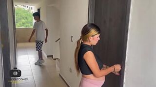 My pregnant neighbor asks me to fuck her very hard since her husband does not pay attention to her sexually