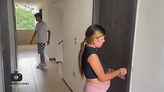 Neighbor′s pregnant wife begs for rough sex as her husband ignores her needs