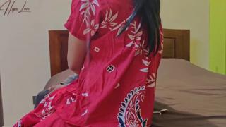 Horny🥵 Wife Welcomes a Lover for Bedtime Fun While Son Is Away