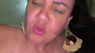 Raw POV chubby babe gets rode hard from behind, spunked on face