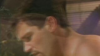 Busty retro babe office table sex with intense passion