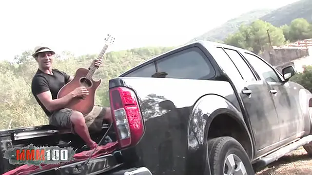 Hot babe Ava Marteens enjoys being fucked in the back of a pickup truck