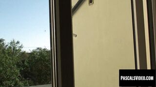 Pig tailed Liz Rainbow gets a facial following intense domination