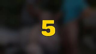 Hot mature woman explores wild outdoor sex with two curious partners