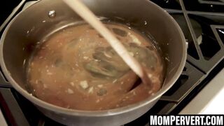 Stepson′s cock🍆 gets sucked by MILF Ariella Ferrera