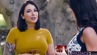 Hot lesbians savor intense sensual touch