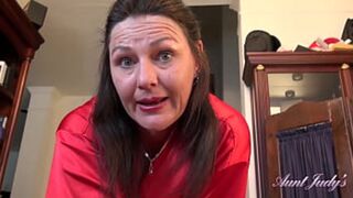 Your 55yo Mature Hairy Step-Aunt Joana pleasures you and strokes you (POV Experience)