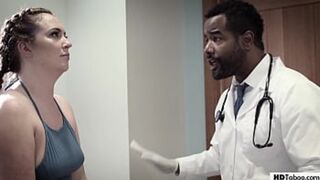 Maddy O'Reilly gets her big ass fucked by a black doctor