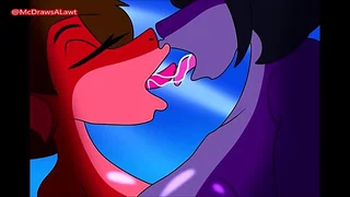 Animated beach babe gets a fat dick creampie by a mysterious shapeshifter
