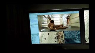 Kelly Wells gets rimmed and face-fucked by a glory hole anonymous