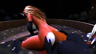 Fox and Vixen Get it On in the Cartoon Cave