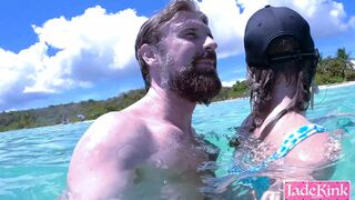 Fucked on the beach with a cream pie