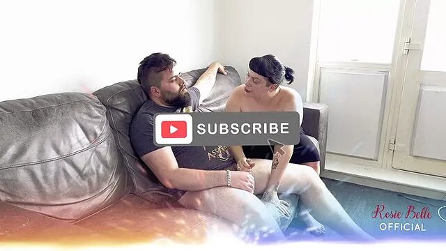 Chubby BBW MILF Rosie Belle teases hubby with wet pussy and big tits