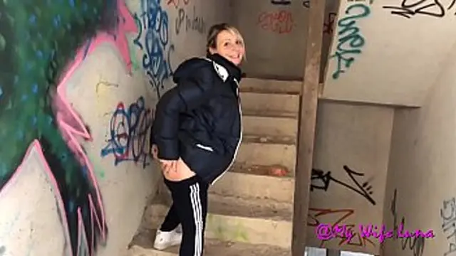 We take advantage of this abandoned house my cock is bursting suck it good