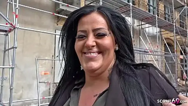 GERMAN SCOUT - Fat Teen Ashley Rough Fuck at Street Casting