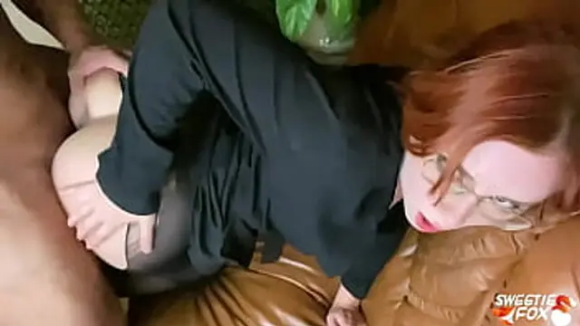 Red Blonde Blowjob & Hardcore Pussy🌮️ Sex - Come on Face