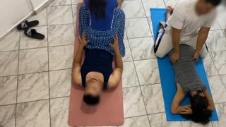 Me and my husband share a massage &mdash;  but I play with the client while he gets wild and loves being cuckold