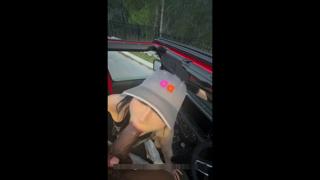 Slutty barista begs for a tip to get off her back