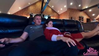 Cute Teen Gives Blowjob & Rough Fuck After TV - Cum on Face