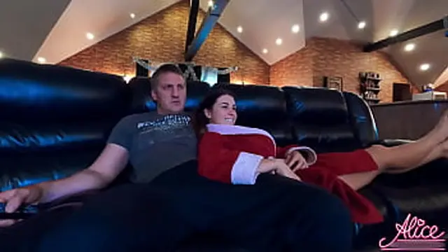 Cute Teen Gives Blowjob & Rough Fuck After TV - Cum on Face