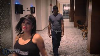 Dirty Latina babe gets banged by gym stud in torrid twinsome escapade