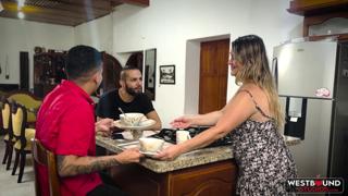 Horny🥵 MILF Valentina Tejada Seduced in the Kitchen by Her Son’s Buddy