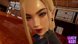 Dragon Ball Android 18 gets pounded hard and rough like a sex-crazed warrior