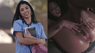 Vanessa Sky gets the deepest doggy creampie this side of depravity hell