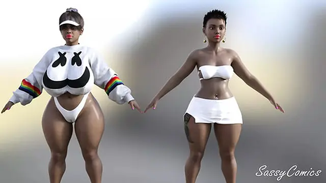 Nerd photographer enjoys ass🍑-sex with two hot dark college girls